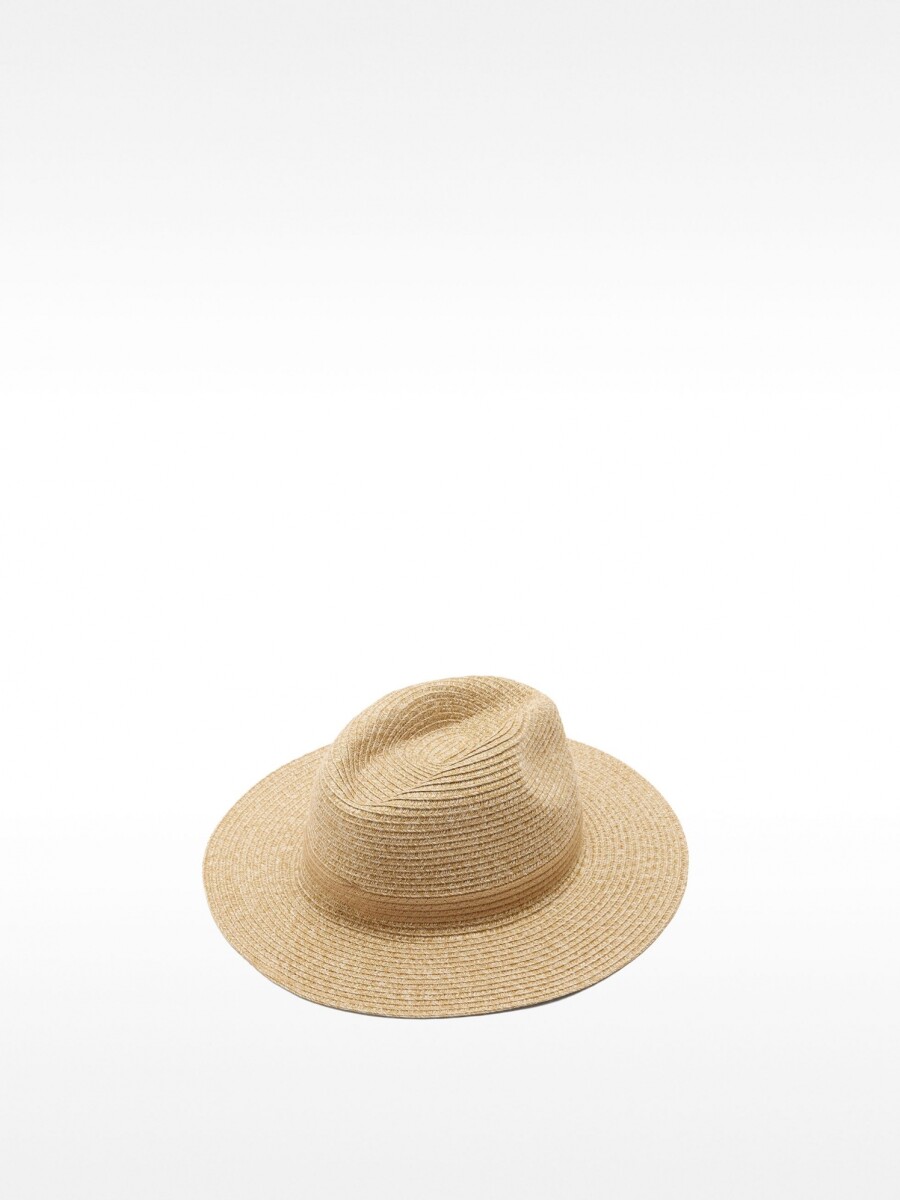 Sombrero Con Efecto Rafia camel