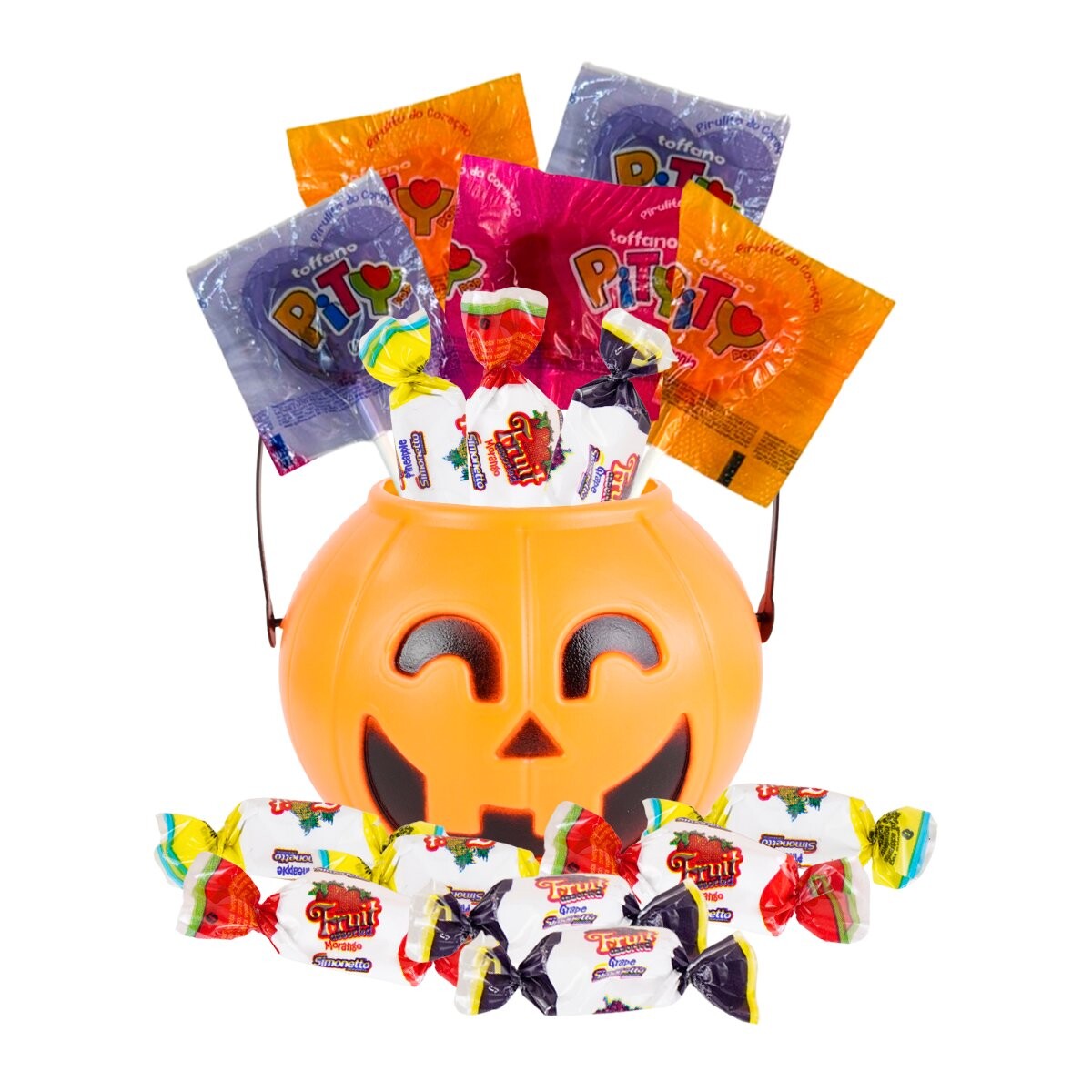 Oferta Calabaza chica Halloween con golosinas 