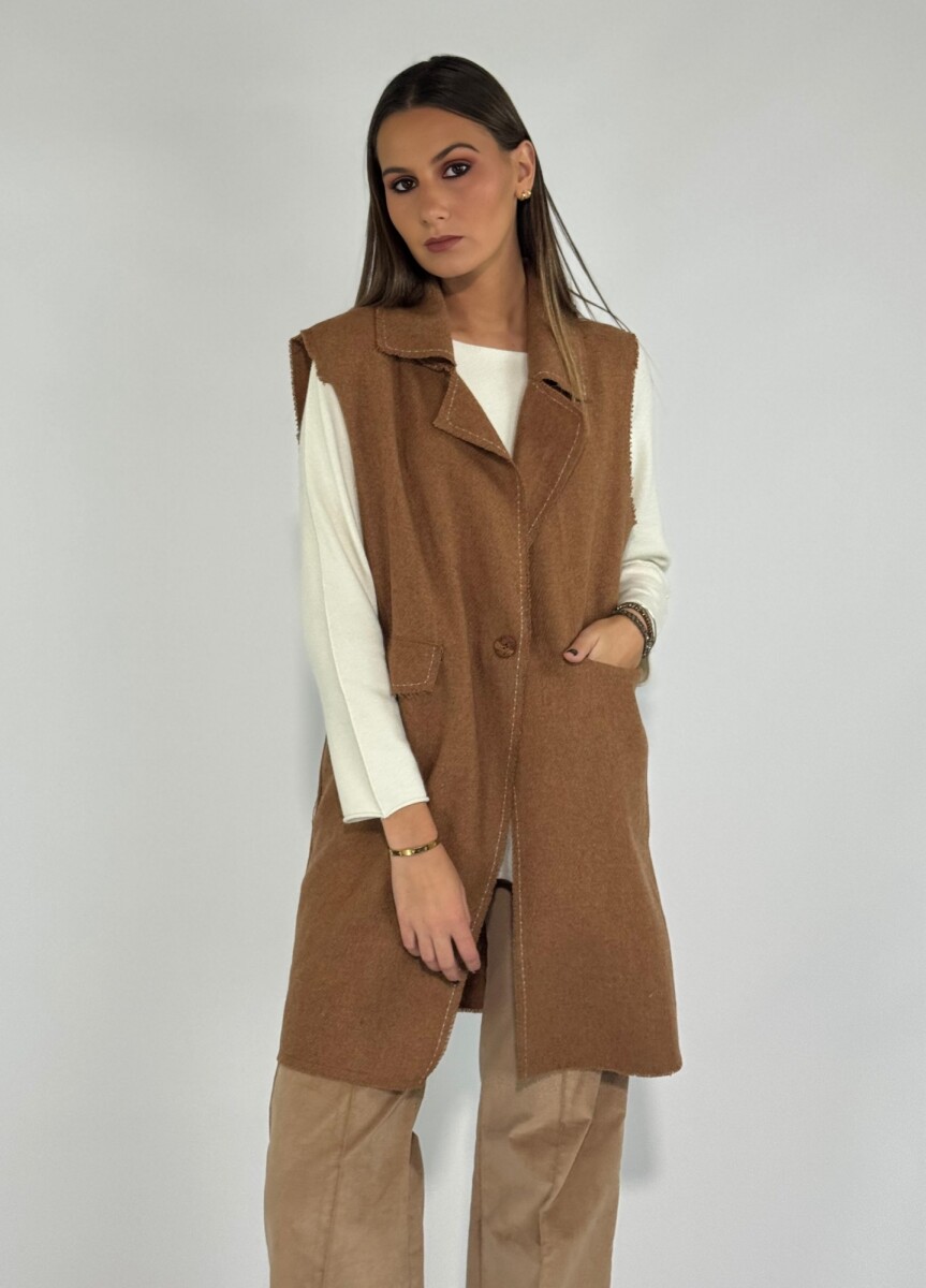 CHALECO MERINA - CAMEL 