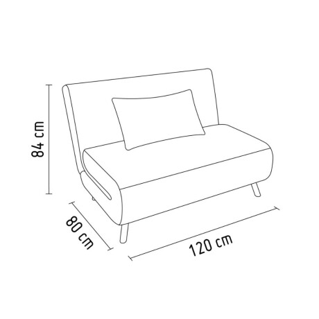 Sillon cama Trifold plaza y media Sillon cama Trifold plaza y media