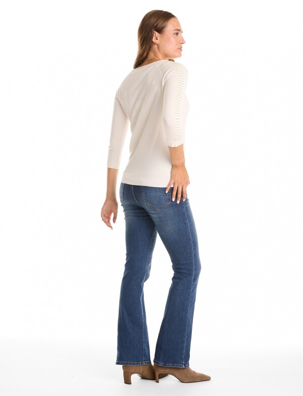 Buzo Tachas BLANCO