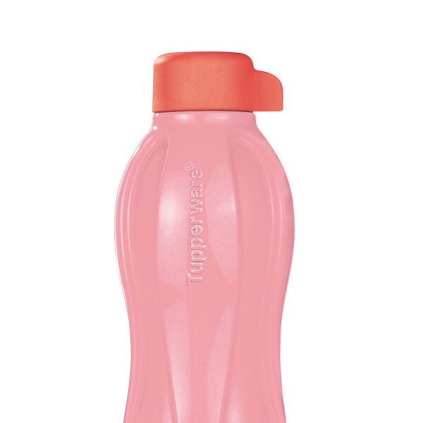 BOTELLA ECO TWIST TUPPERWARE 500 ML SALMON Y ROSA