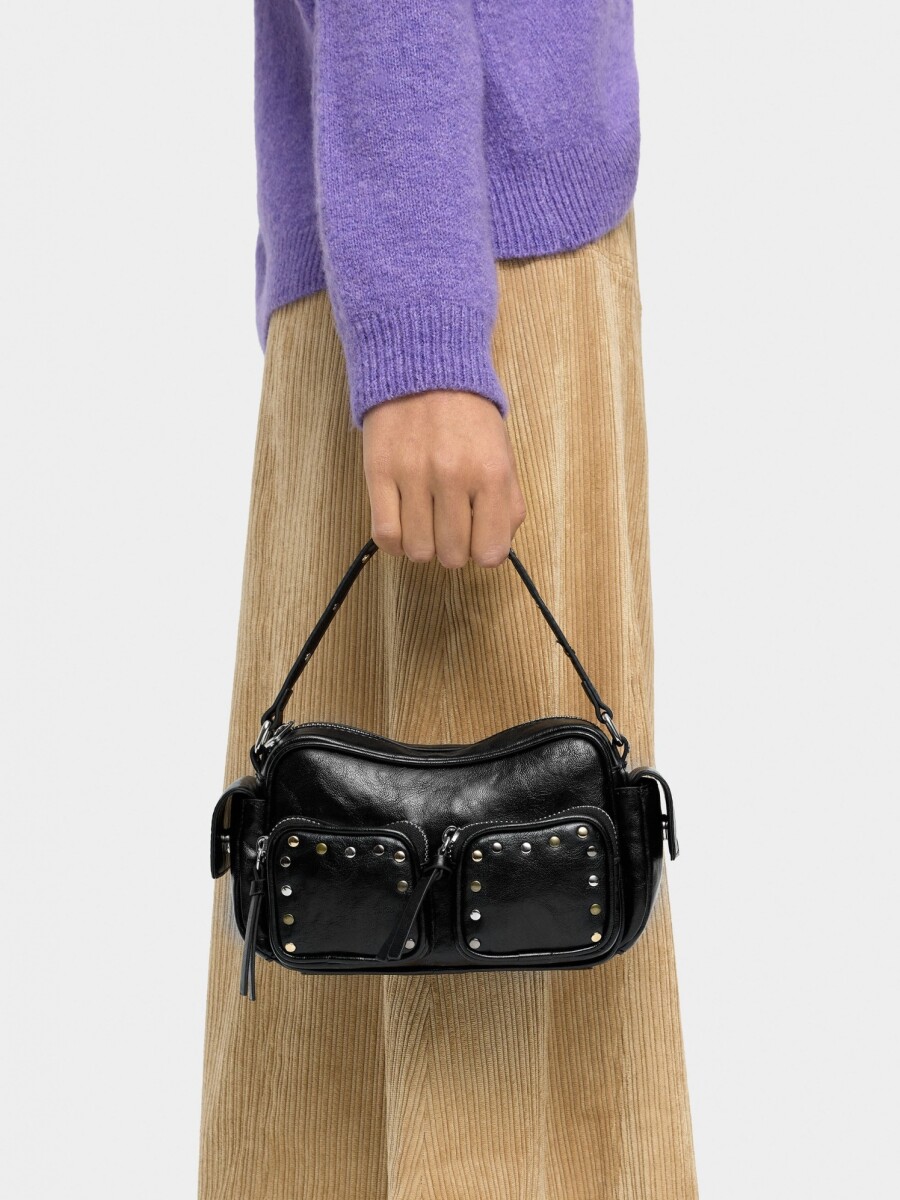 Bolso De Mano Con Tachuelas negro