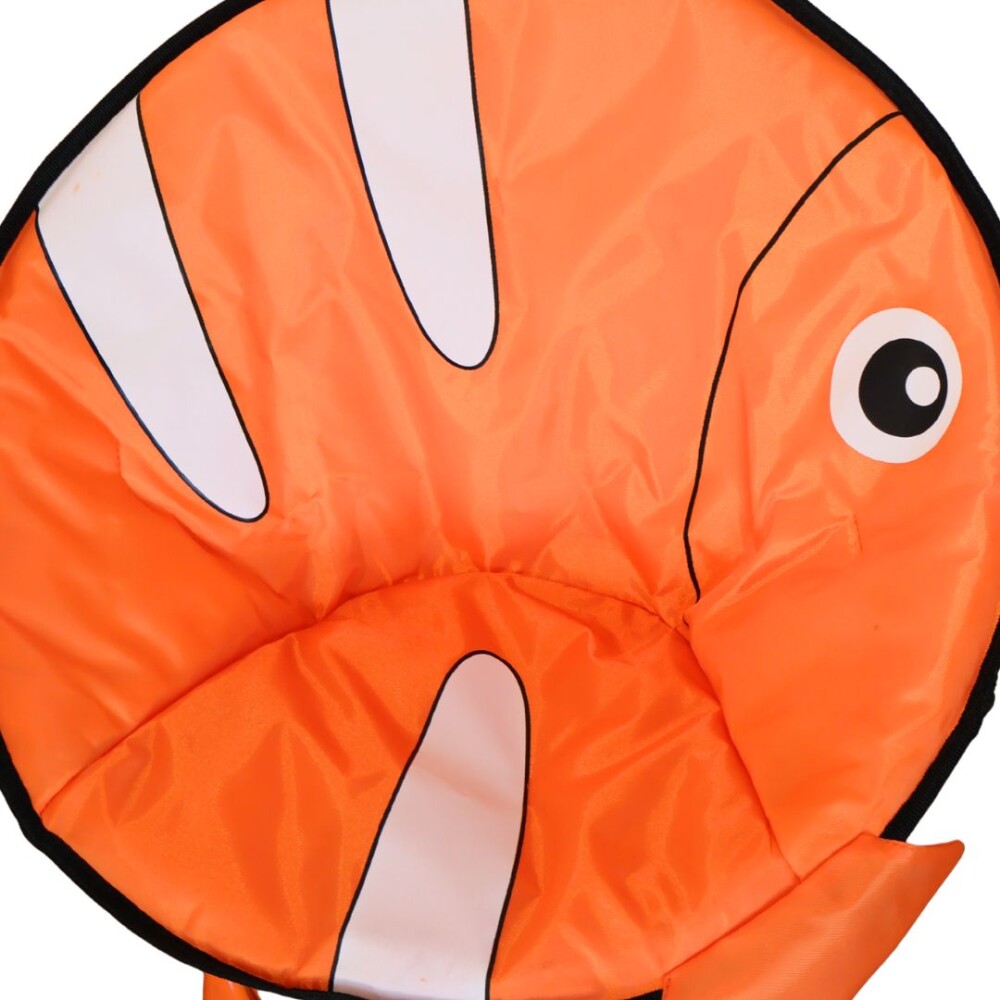 Silla Honguito Infantil Plegable de Metal Pez Naranja