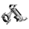 Soporte de Celular para Moto y Bicicleta de Aluminio Plateado Soporte de Celular para Moto y Bicicleta de Aluminio Plateado