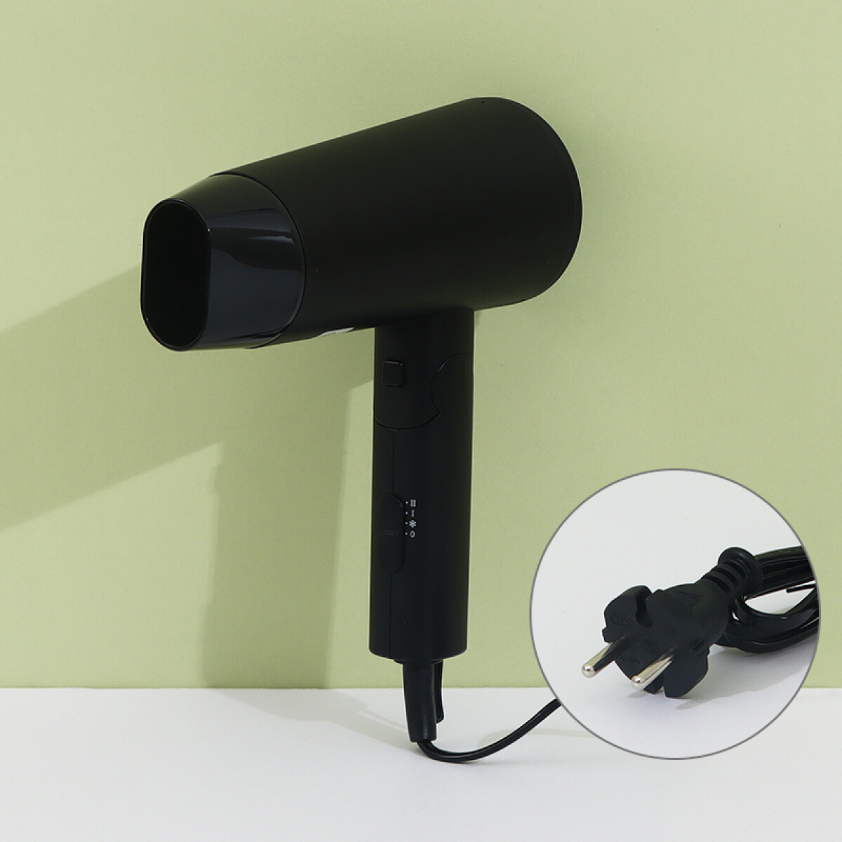 Secador De Pelo Plegable - Rce-8963 - Negro Mate 