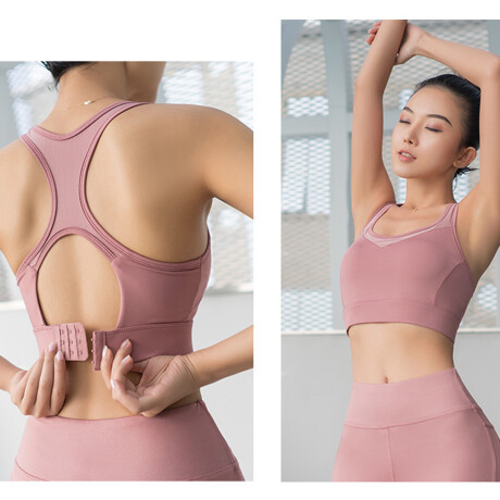Conjunto Deportivo Dama X7 Calza Top Short Legging Rosa