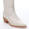 Bota de Mujer Miss Carol EDNA tejana con diseño en la caña Beige