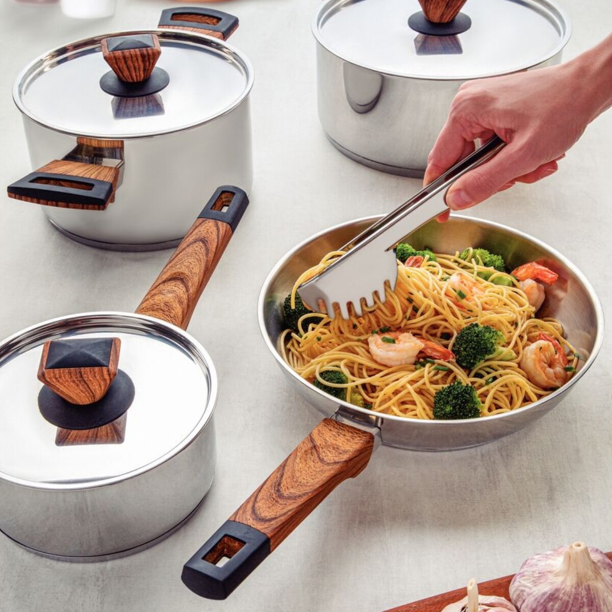 Pinza para Pasta Utility 20 cm Acero Inoxidable Tramontina 