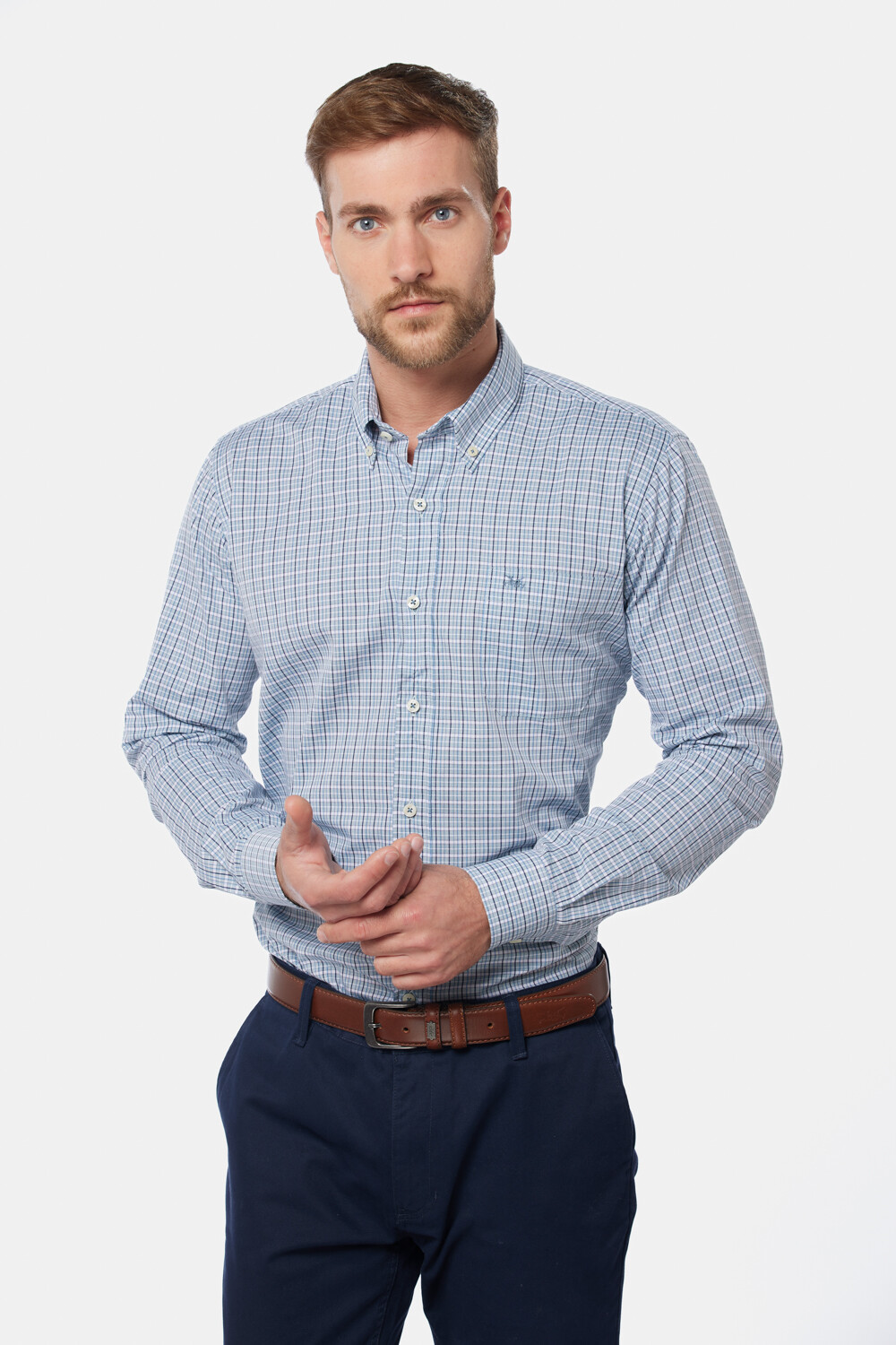CAMISA SPORT A CUADROS Verde