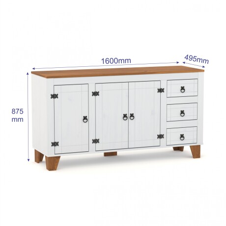 Tapa para bajo mesada 160 cm Roble