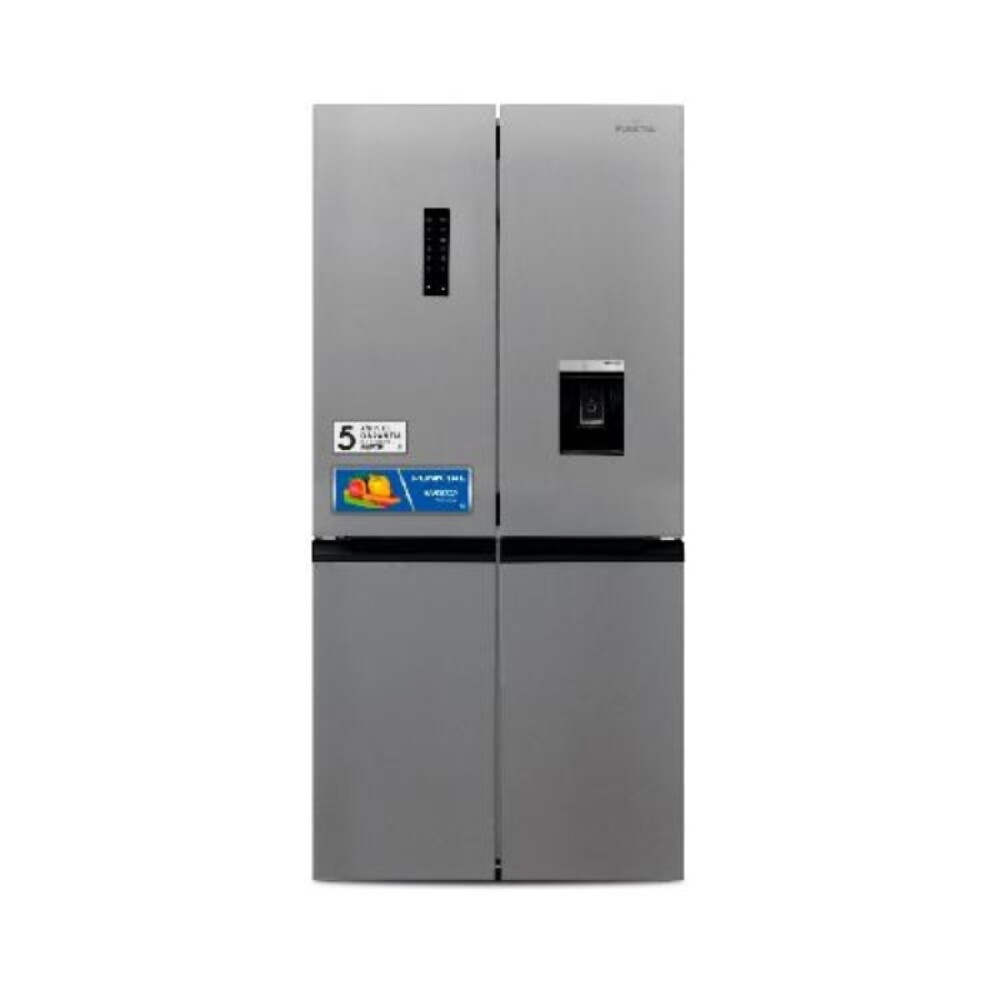 REFRIGERADOR FRIO SECO 531L-DISPENSADOR-4 PUERTAS INOX - INVERTER acero inoxidable