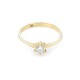 Anillo solitario en oro 18k engarce 6 puntas Anillo solitario en oro 18k engarce 6 puntas