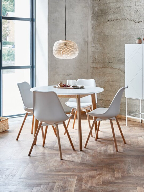 Silla de comedor KASTRUP blanco/roble Silla de comedor KASTRUP blanco/roble