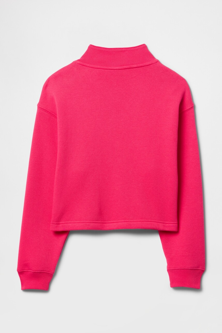 Buzo Deportivo Medio Cierre Niña Raspberry