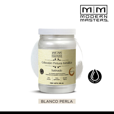 MODERN MASTERS METALICA SATINADO BCO PERLA 0.946 ML N/A