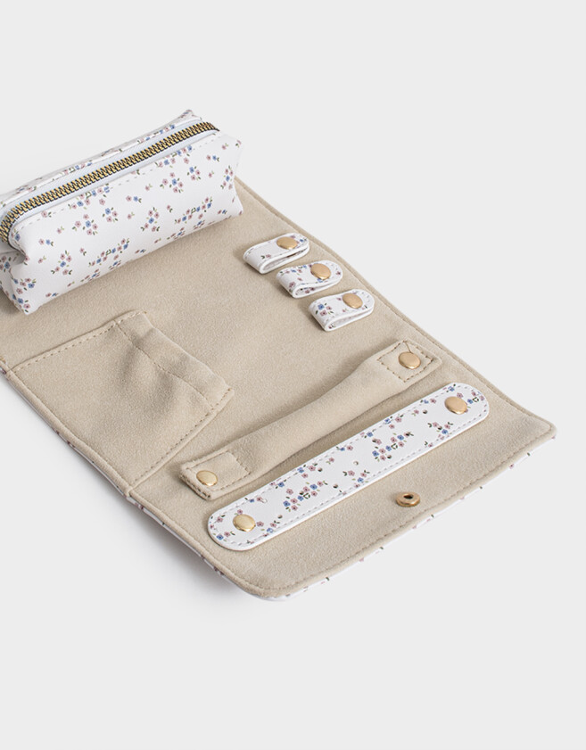 Porta Cosméticos Portacosméticos Desplegable - Estampado Flores