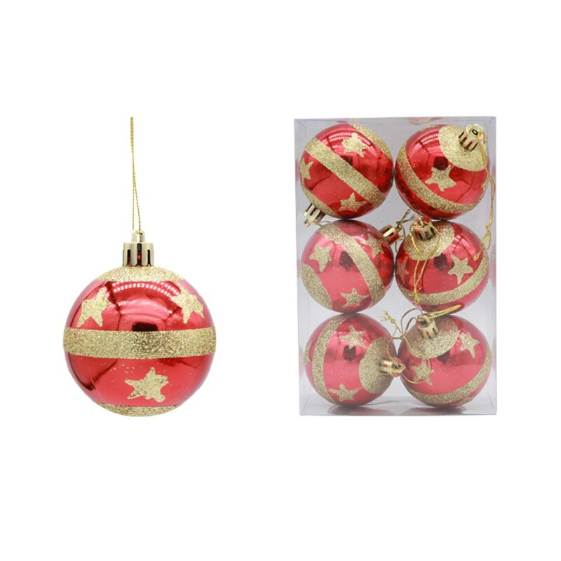 Esferas navideñas x6 Dorado
