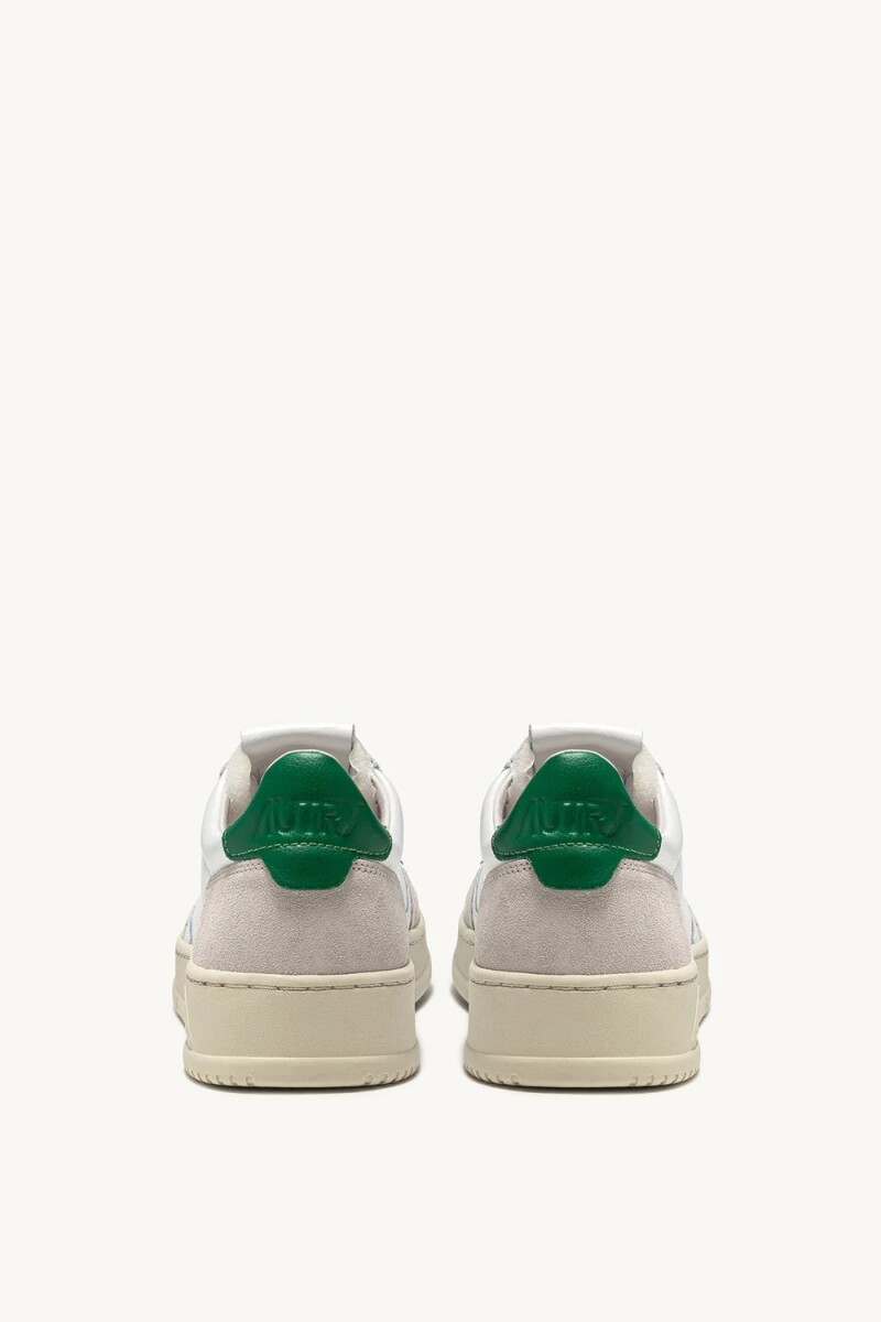 MEDALIST LOW MAN LEAT/SUEDE WH Blanco