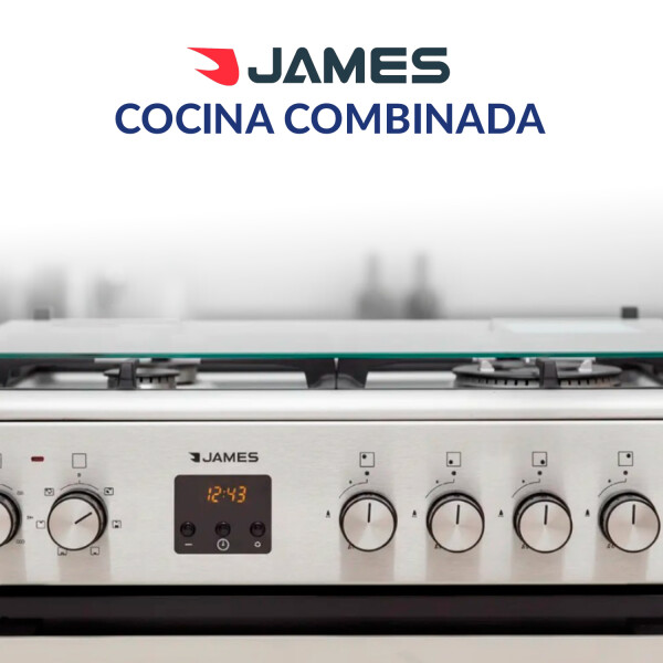 Cocina A Gas James C 25a Tks G2 Inox 4 Hornallas COCINA JAMES C25A TKS G2 INOX
