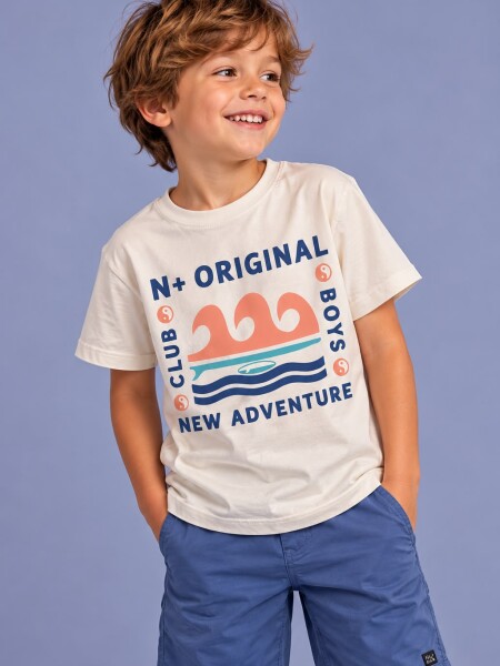 T-SHIRT N.SAILS 1502 M.C NIÑO me BEIGE