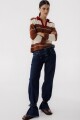 Jean Straight Belt Azul Oscuro