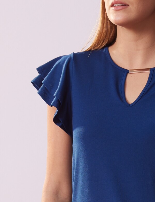Blusa Volados AZUL