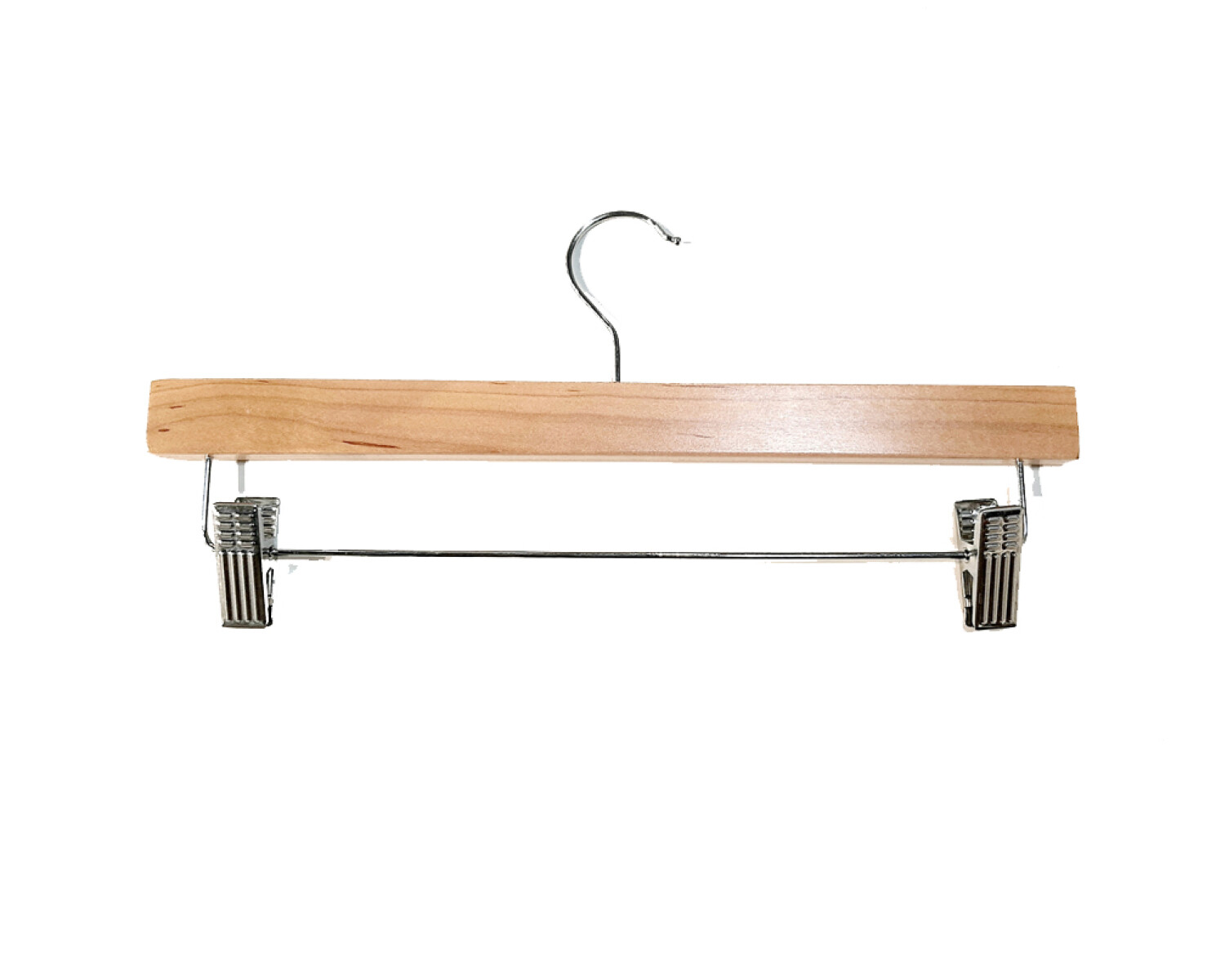 Percha Recta De Madera Con Pinza Para Pantalón - Adulto