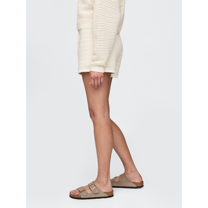 COTTON CROCHET SHORT IVORY FROST