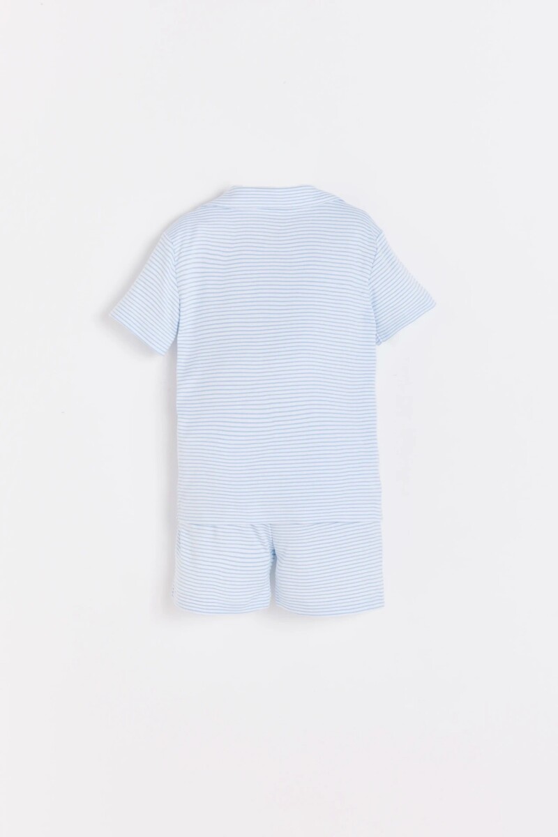 PIJAMA CAME STRIPES Blanco