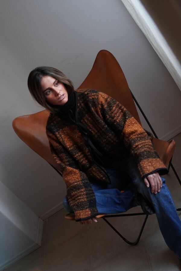 Field Coat Mostaza / Negro