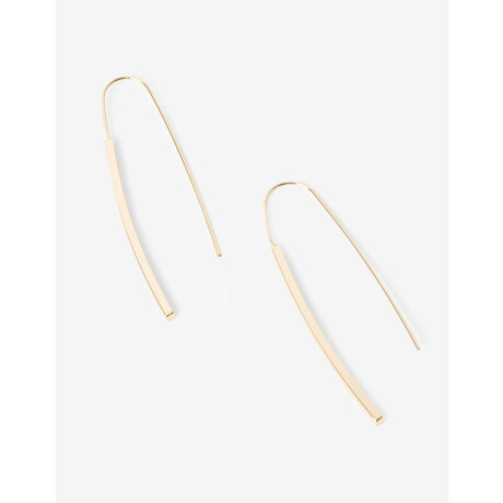 Aros Colgantes De Barrita Dorado