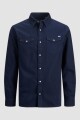 Camisa Sheridan Denim Clásica Dark Navy