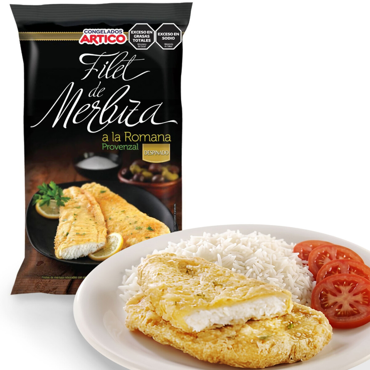 Milanesas de Merluza a la Romana Artico 500 Gramos 
