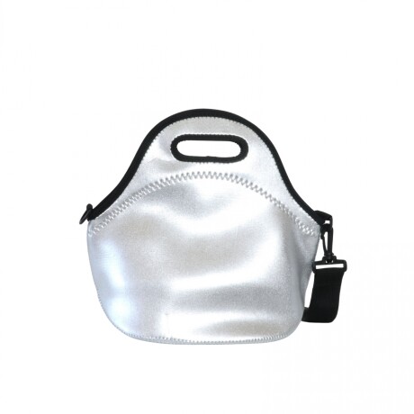 Lunchera Neopreno brio Classic Con Asa Silver