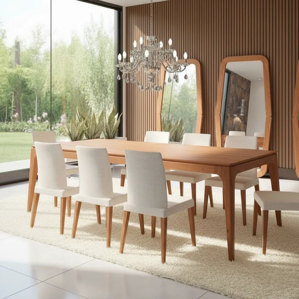 MESA COMEDOR RECTANGULAR - MADERA CINAMOMO 