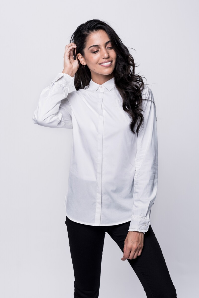 Camisa lisa Jacinta - Blanco 