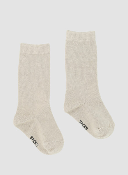 Medias lisas de algodón kids Tostados