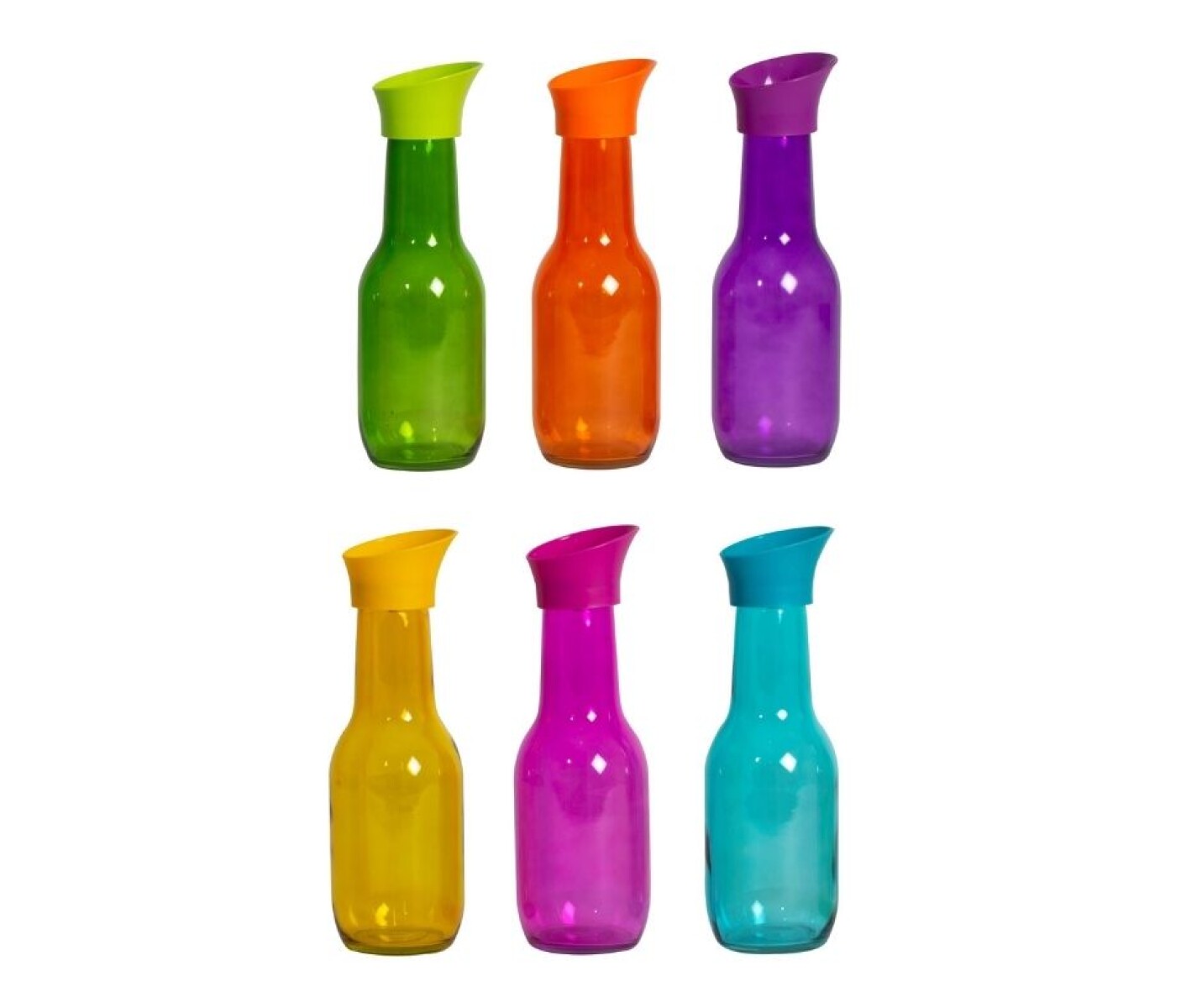 Botella Vidrio 1 lt Colores Hommy - 000 