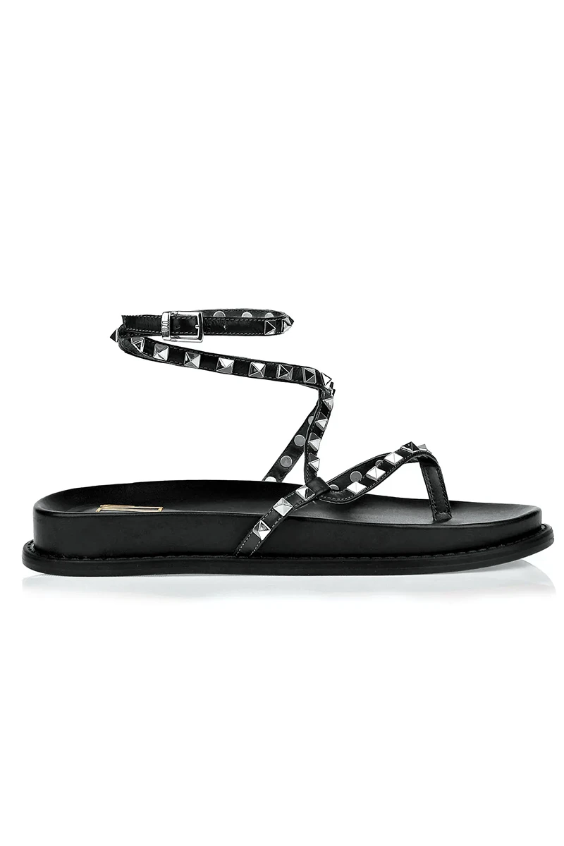 Sandalia Plana - Negro 