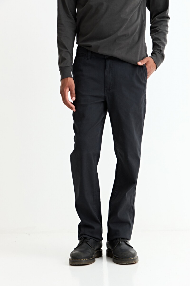 Pantalón recto NEGRO