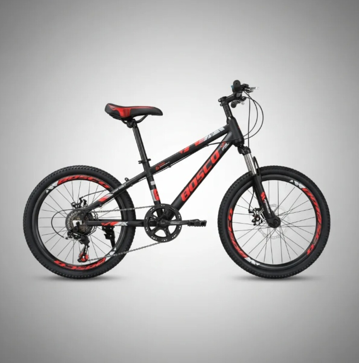 Bicicleta Montaña Rodado 20 Con 7 De Velocidad Aro 20 - Rojo 