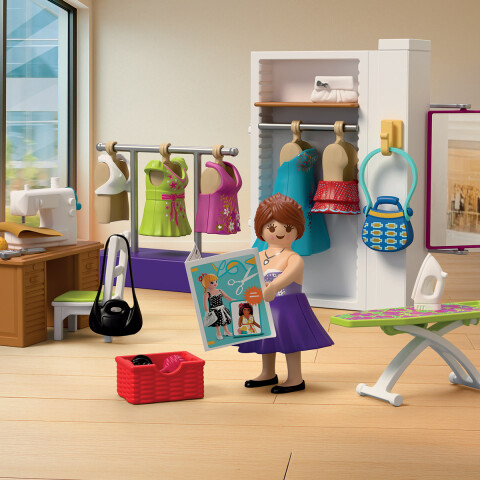 Diseñadora de Moda con Tienda Playmobil 64 Piezas U