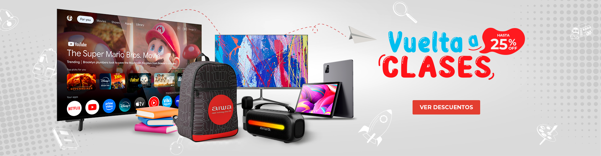 Vuelta a clases con AIWA