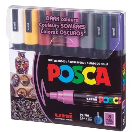 Set de Marcadores POSCA PC-5M x8 Set de Marcadores POSCA PC-5M x8