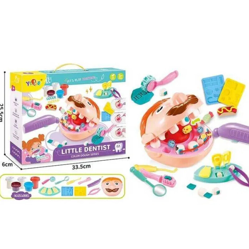 Juego del dentista con 5 masas y accesorios Juego del dentista con 5 masas y accesorios