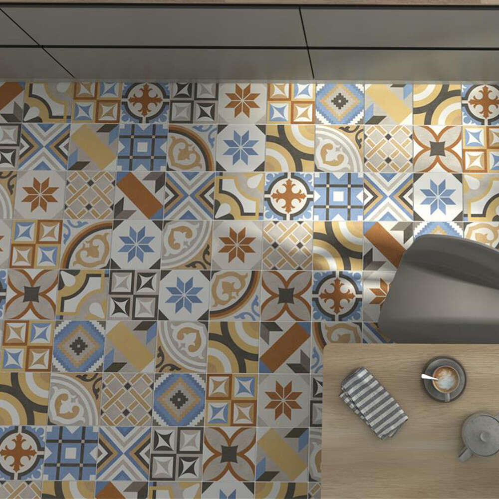 PORCELANATO ESMALTADO MIX 02 "A" 20x20 CM (10mm) Porcelanato Esmaltado Mix 02 "a" 20x20 Cm (10mm)