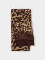 Pañuelo Estampado Animal beige