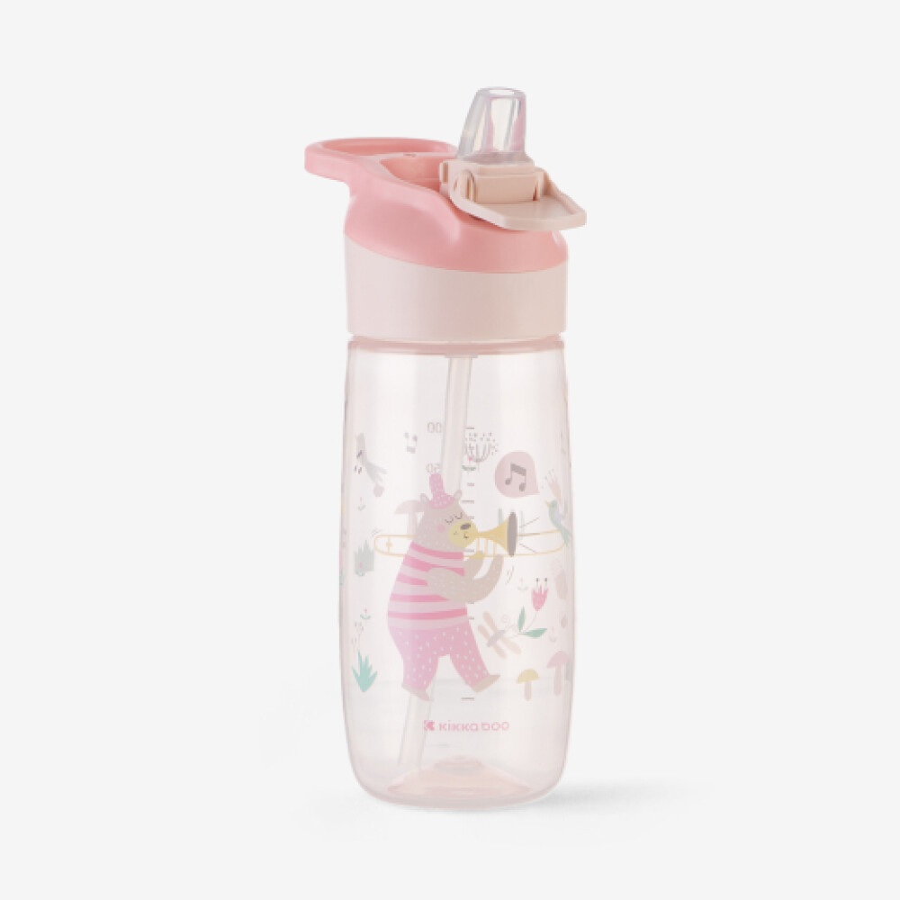 Botella KIKKABOO music fest rosa