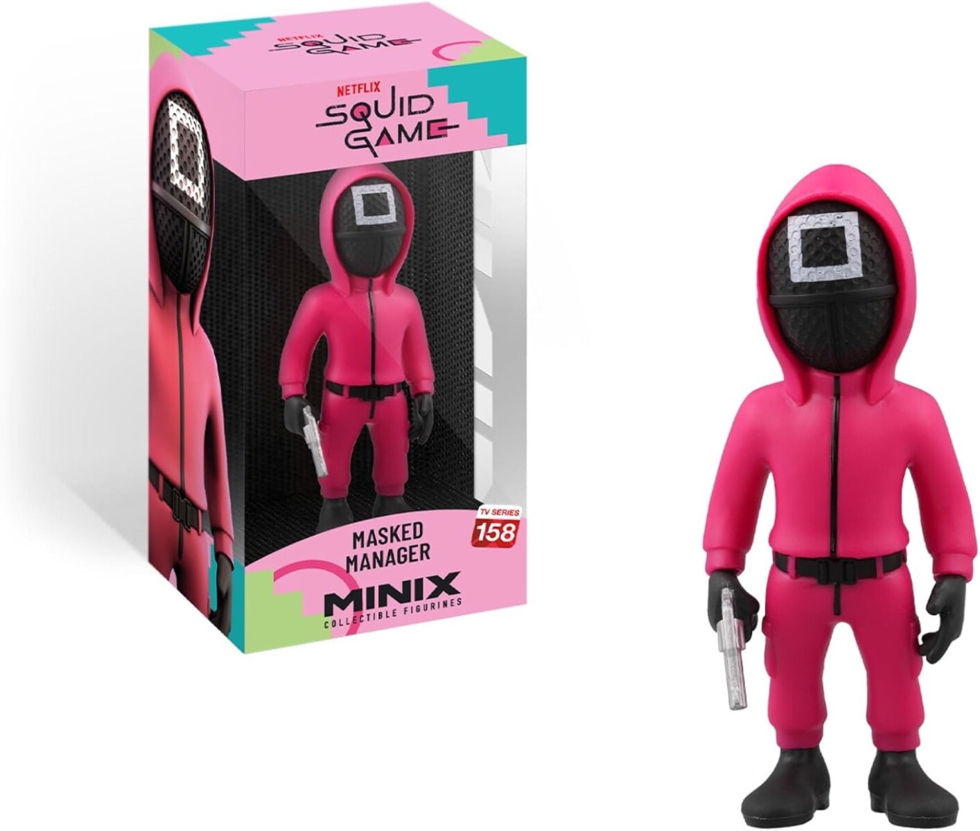 MINIX - 158 - Juego del Calamar - Guardia de la Plaza del Gerente Enmascarado 